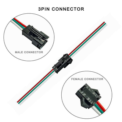 аттестация ISO 9000 TS 16949 UL проводки электрического провода соединителя 3pin