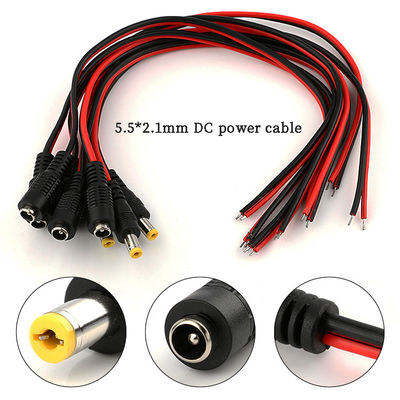 качество  5.5x2.1mm DC Power Cord 1m 2m 3m Power Adapter Extension Cable For CCTV Camera завод