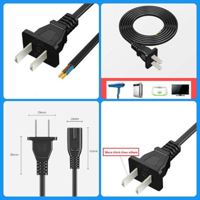 качество  2 Pin CCC Power Cord Electrical Two Core Plug For Audio Home Appliances завод